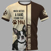 Boston Terrier Shirt 3D Full Printing for Dog Mom Dad lovers