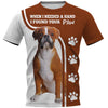 Boxer Needed A Hand Shirt 3D Full Printing for Dog Mom Dad lovers