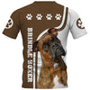 Brindle Shirt 3D Full Printing for Dog Mom Dad lovers