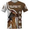 Brindle Shirt 3D Full Printing for Dog Mom Dad lovers