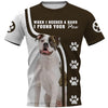 Bulldog Paws Shirt 3D Full Printing for Dog Mom Dad lovers