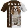 Cavalier King Charles Spaniel Shirt 3D Full Printing for Dog Mom Dad lovers