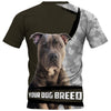 A man and his your dog breed and bond that can’t be broken  Shirt 3D in Black Full Printing for Dog Mom Dad lovers