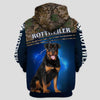 The True Warrior fights Rottweiler Dog Men and Women 3D Full Printing