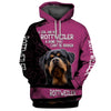 A GIRL AND HER ROTTWEILER dog Men and Women DOG 3D FULL PRINTING