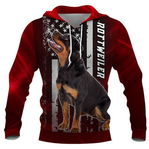 American Flag Rottweiler Dog Men and Women 3D Full Printing