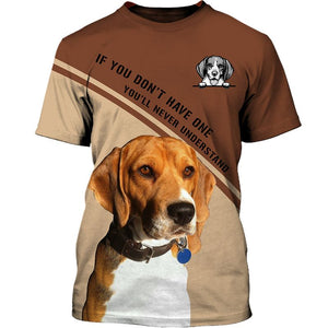 Beagle cute Men and Women 3D Ver.2 T Shirt