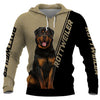 Black/Brown Rottweiler Dog Men and Women 3D Full Printing