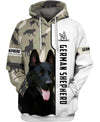 Black German Shepherd – Men and Women 3D Shirt