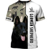 Black German Shepherd – Men and Women 3D Shirt