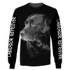 Black Labrador Retriever Shirt 3D Full Printing for Dog Mom Dad lovers