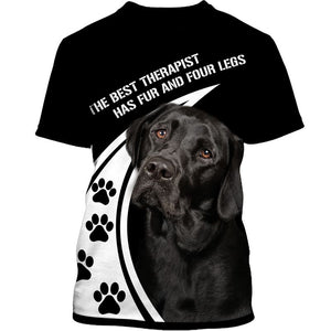 Black Labradors  Men and Women 3D Shirt