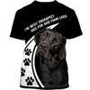 Black Labradors The Best Therapist Shirt 3D Full Printing for Dog Mom Dad lovers