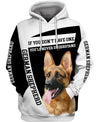 Black & Silver German Shepherd Men and Women Ver.2 3D Shirt