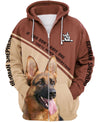 Black & Silver German Shepherd Men and Women Ver.3 3D Shirt