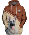 Black & Silver German Shepherd Men and Women Ver.4 3D Shirt