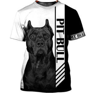 Black&Tan Pitbull Men and Women 3D Shirt
