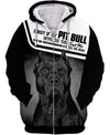 Black&Tan Pitbull Men and Women Ver.2 3D Shirt