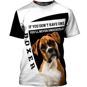 Boxer Cute Men and Women 3D T Shirt