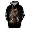 Brown Pitpull Mystery Shirt 3D Full Printing for Dog Mom Dad lovers