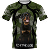 Camouflage Rottweiler Dog Men and Women 3D Full Printing