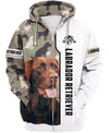 Chocolate Labrador Retriever Dog Love Men and Women 3D Shirt