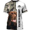 Chocolate Labrador Retriever Dog Love Men and Women 3D Shirt