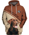 Chocolate Labrador Retriever In Brown Men and Women 3D Shirt