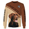Chocolate Labrador Retriever In Brown Men and Women 3D Shirt