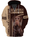 Chocolate Labrador Retriever Never Underestimate Men and Women 3D Shirt