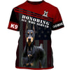 Doberman Pinscher honoring all who served Men and Women 3D Shirt