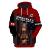 Doberman Pinscher honoring all who served Men and Women 3D Ver.2 Shirt