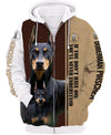 Doberman Pinscher In Black Men and Women 3D Shirt