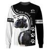 Dog Boxer Never Walk Alone 3D shirt for Boxer paws lovers
