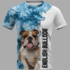 English Bulldog Men and Women 3D T Shirt