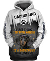 First thing i see every morning is a Dachshund who loves me Men and Women 3D T Shirt
