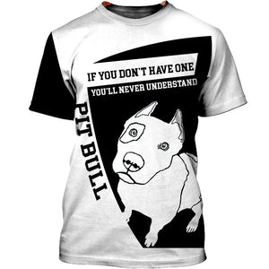 Funny Face – My Friend – Hello Beautiful – Love Pitbull Men and Women Ver.5 3D Shirt