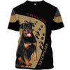 Funny Face – My Friend – Hello Beautiful – Love Rottweiler Men and Women 3D Shirt
