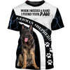 Funny Face – My Friend – love German Shepherd Men and Women 3D Shirt