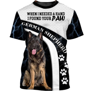 Funny Face – My Friend – love German Shepherd Men and Women 3D Shirt