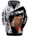 Funny Face – My Friend – Love Pitbull – Men and Women 3D Shirt