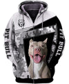 Funny Face – My Friend – Love Pitbull – Men and Women Ver.4 3D Shirt