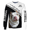 Funny Face – My Friend – Love Pitbull – Men and Women Ver.5 3D Shirt