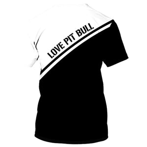 Funny Face – My Friend – Love Pitbull – Men and Women Ver.5 3D Shirt