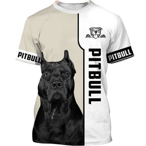 Funny Face – My Friend – Love Pitbull – Men and Women Ver.7 3D Shirt