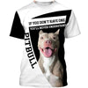 Funny Face – My Friend – Love Pitbull – Men and Women Ver.9 3D Shirt