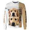 Funny Golden Retriever Men and Women 3D Shirt