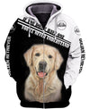 Funny Golden Retriever Men and Women Ver.2 3D Shirt