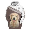 Funny Golden Retriever Men and Women Ver.3 3D Shirt