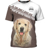 Funny Golden Retriever Men and Women Ver.3 3D Shirt